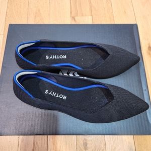 Rothy's Women's Flats, The Point II, Size 9.5, Black